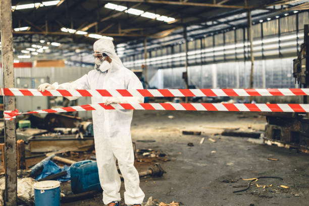 Professional Drug Lab Cleanup technician working in Westpoint, IN
